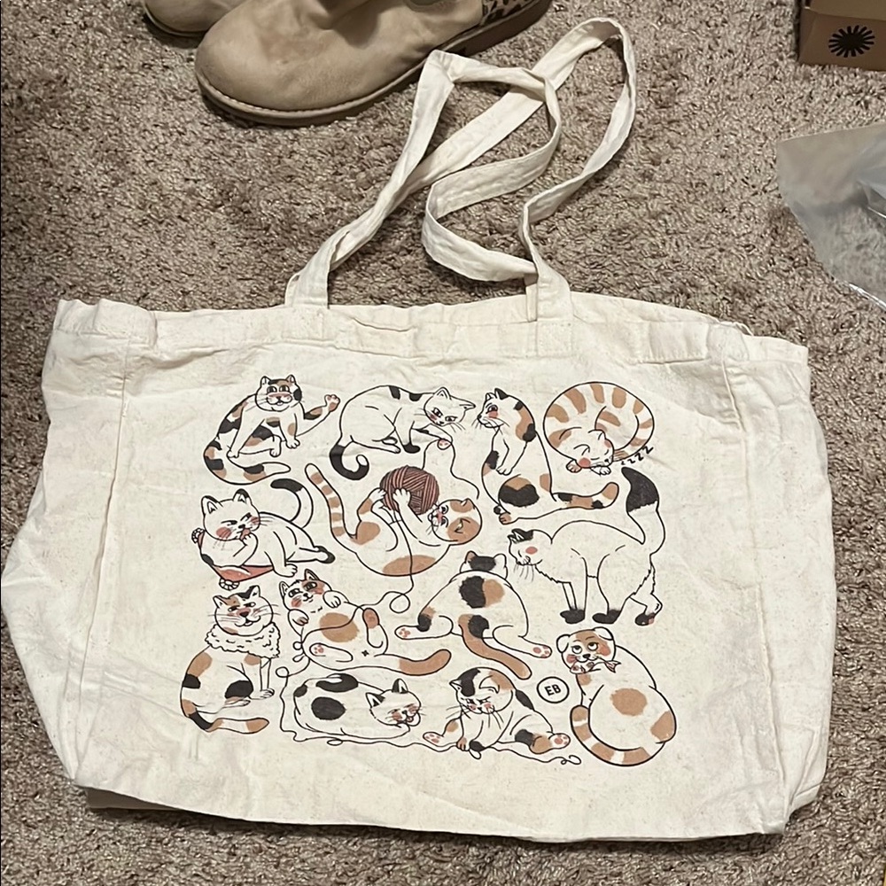 Cat tote bag